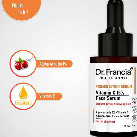 Dr. Francia Professional 15% Vitamin C Face Serum for Glowing Skin