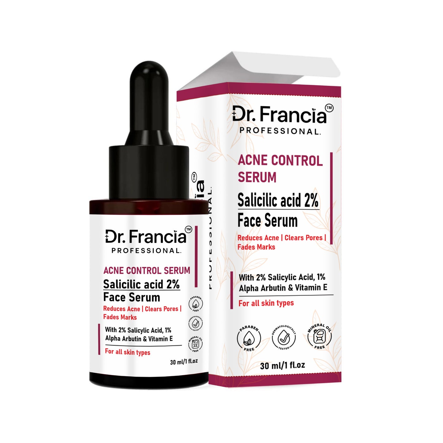 Dr. Francia Professional 2% Salicylic Acid Face Serum | Anti-Acne & Pore Clearing