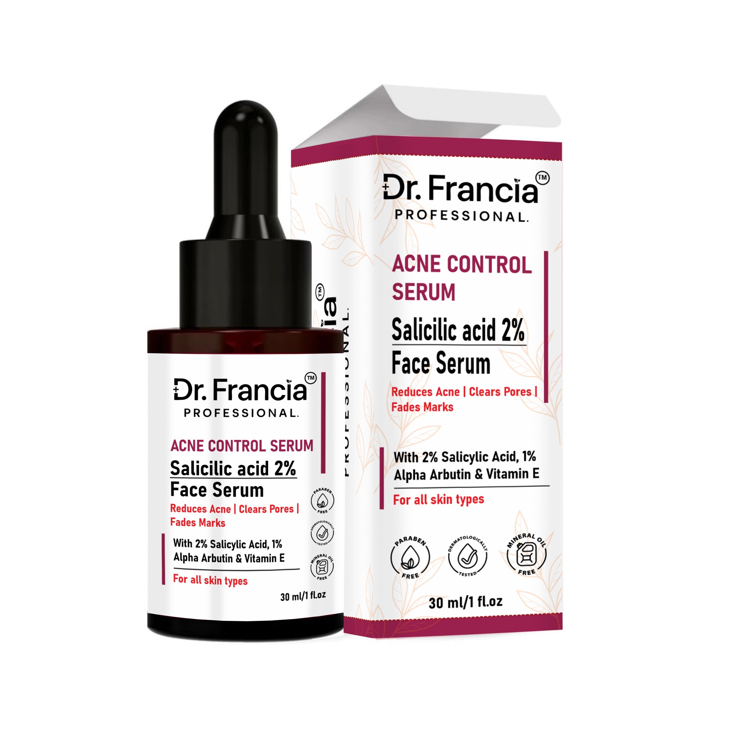 Dr. Francia Professional 2% Salicylic Acid Face Serum | Anti-Acne & Pore Clearing
