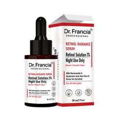 Dr. Francia Professional 0.3% Retinol Radiance Night Face Serum | Anti-Aging & Skin Renewal