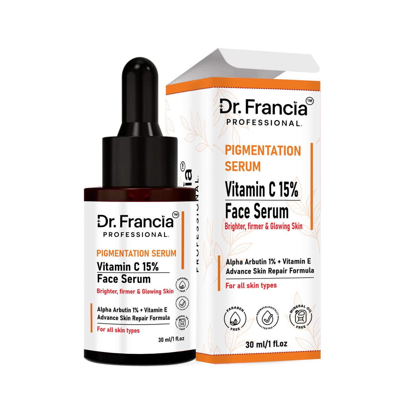 Dr. Francia Professional 15% Vitamin C Face Serum for Glowing Skin