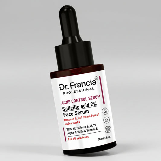 Dr. Francia Acne Control Serum bottle on a white background