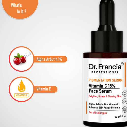 Dr. Francia Professional 15% Vitamin C Face Serum for Glowing Skin