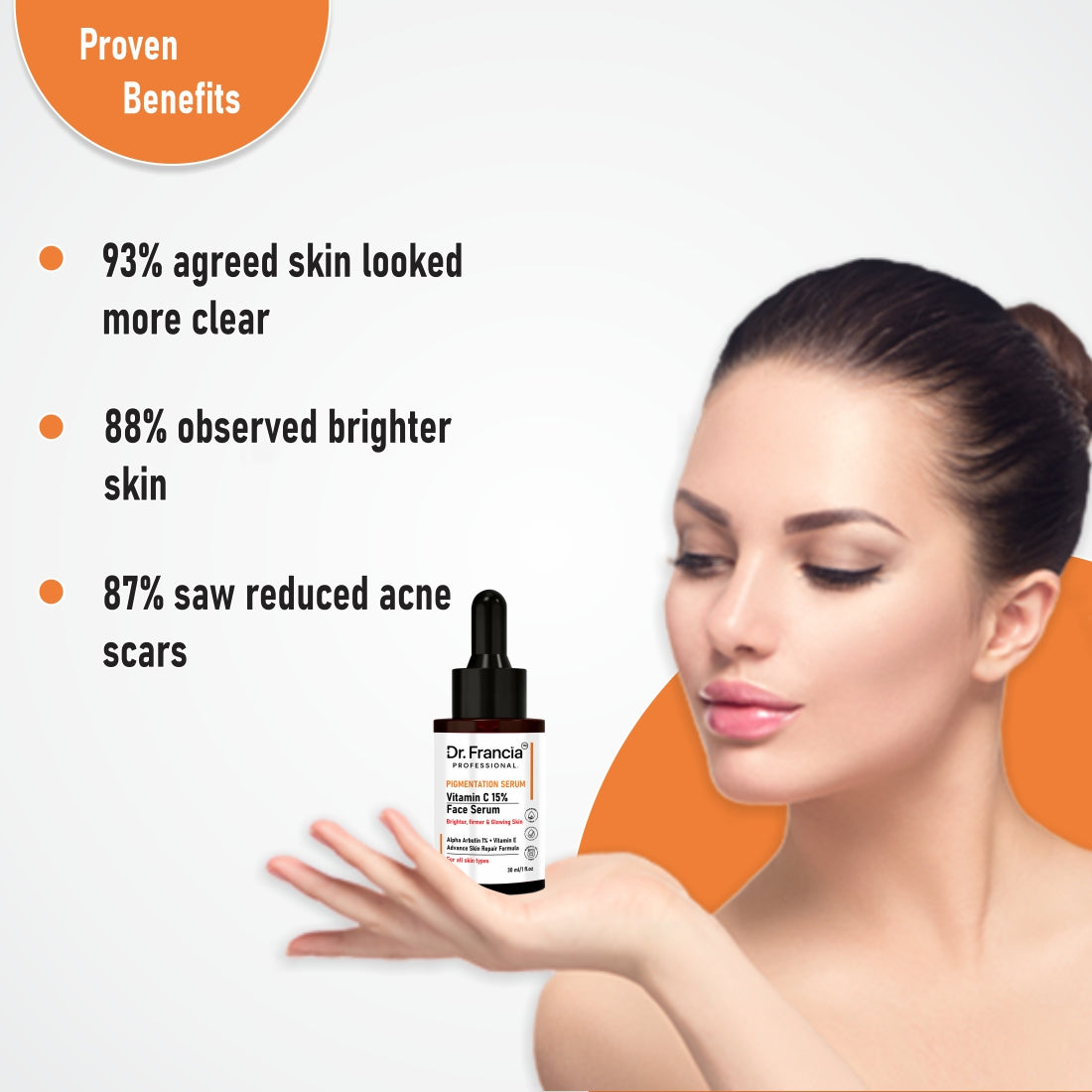 Dr. Francia Professional 15% Vitamin C Face Serum for Glowing Skin